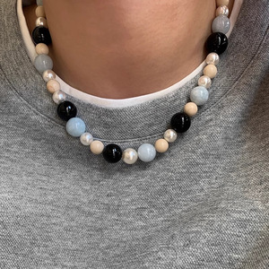 2025 haute qualité nouveau anniversaire bijoux élégant collier de perles en forme de coeur avec diamants naturels et pierres de guérison - Product Image 3