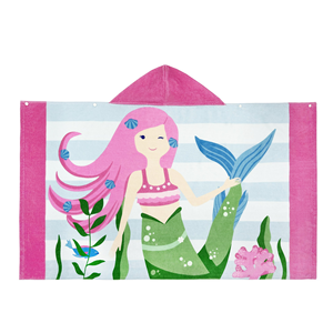 Toalla de baño con capucha de algodón de dibujos animados de estilo europeo y americano para niños mayores para baño y uso en la playa - Product Image 5