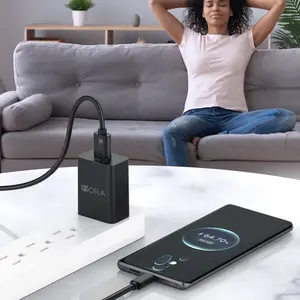 Confezione Combo da 200 Pezzi (GAR080) Caricabatterie da Parete Tipo C Ricarica Rapida 1 Ora 5 Neri + 5 Bianchi Corrente di Ingresso 0.5A 5V/1A Corto - Product Image 3