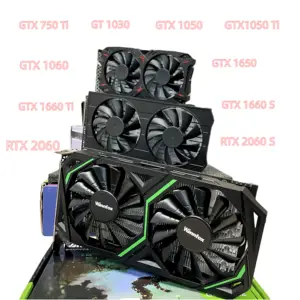 Gtx 750 750Ti 1050 1050Ti 1060 1650 1660 게임 그래픽 카드 RTX 2060 비디오 카드