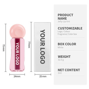 Bálsamo labial teñido natural con brillo labial vegano de alto pigmento de 3ml con aceite de labios Reviver sin crueldad brillante - Product Image 6