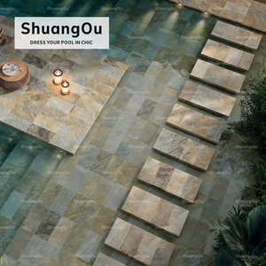 Villa al por mayor salvaje África anti deslizamiento mate mármol mirar porcelana azulejo piscina jardín paisaje caminos mosaico - Product Image 3