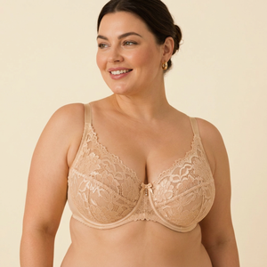Soutien-gorge lissant pour le dos avec détails en dentelle et bretelles réglables - Product Image 1