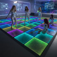 Carrelage LED interactif 3D avec effet stéréoscopique pour parcs sportifs et jardins