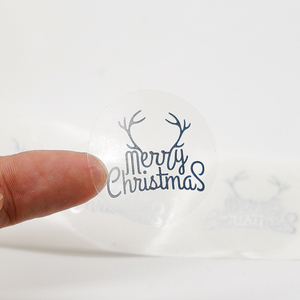 Custom Business logo Round clear Self Adhesive Waterproof Labels Roll Vinyl Transparent Stickers - Product Image 4