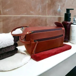 Borsa da toilette personalizzata da uomo Kit da viaggio Organizer Wash borsa da trucco portatile impermeabile