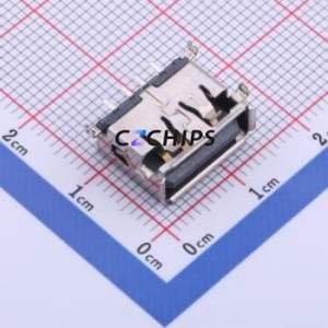 905-751A2022S10201 <b>USB</b> <b>Connector</b> SMD <b>Connector</b> ( <b>Connector</b> Type: Type-A )( Protocol Standard: <b>USB</b> 2.0 )( Gender: Female ) - Product Image 1