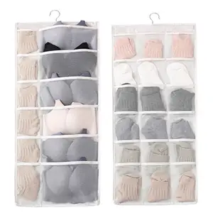 2021 Blast Product Foldable Multipockets Design Double-Sided Storage Hanging Bag For Underwear Cloth Organizer