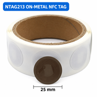 Étiquette NFC RFID étanche 13,56 MHz NTAG213 215 216 programmable, adhésive, pour la domotique, fournie par l'usine