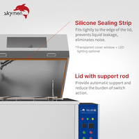 Laveuse de pièces rotative Skymen avec rotation à 360° °   Machine de nettoyage à jet rotatif haute pression, nettoyeur de moteur ultrasonique à pulvérisation rotative