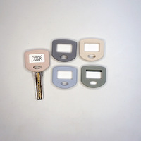 Hot Selling Colored Square Keycap Silicone ID Tag Set Can Stickers Label New Style Key Cover Caps
