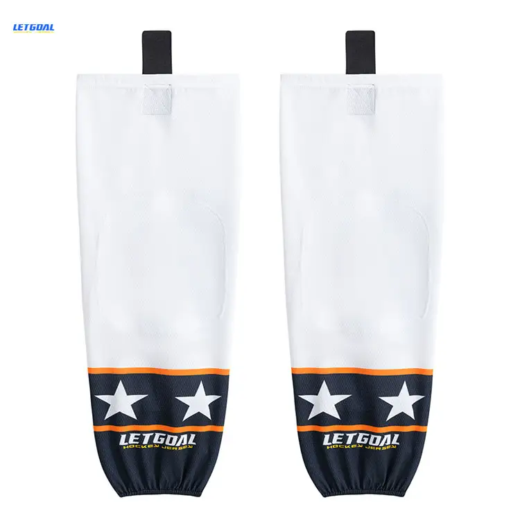 100% Polyester Fully Sublimated Ice Hockey Socks Custom Team Logo Print Hockey Socks