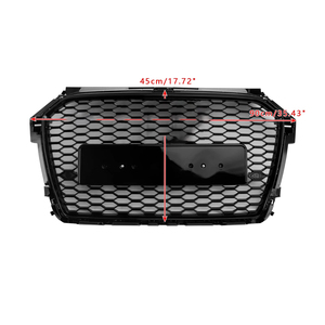 Car <span class=keywords><strong>A1</strong></span> S1 8X Honeycomb Front Grille Air Intake Radiator RS1 Glossy Black Mesh Grill pour <span class=keywords><strong>Audi</strong></span> <span class=keywords><strong>A1</strong></span> S1 2016 2017 2018 2019 - Product Image 6