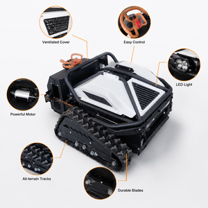 free shipping CE 600mm intelligent remote crawler mower 224cc engine EPA grass cutter slope garden machine commercial - Product Image 1