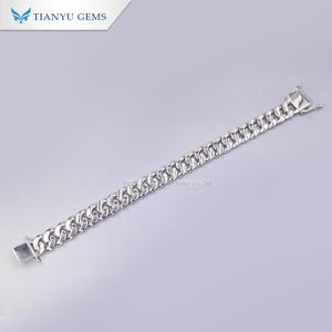 Cadenas Cubanas de Oro Real de 18K y 14K, de Plata de Ley 925, de 16mm y 8mm, Personalizadas por Tianyu Gems, para Hombre - Product Image 3