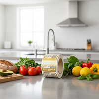 Étiquettes personnalisées pour l'emballage de viande destinées aux supermarchés (bœuf, poulet, porc, agneau) – Autocollants sur mesure pour barquettes et sacs sous vide