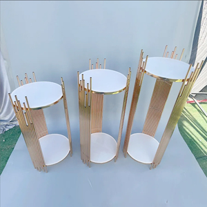 Oferta Especial: Elegante Soporte Dorado para Pastel para Decoración de Bodas y Eventos en Mesa de Dulces - Product Image 3