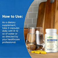 Capsules de berbérine HCl en marque privée OEM, 1200 mg, extrait pur de Berberis Aristata, soutien naturel du métabolisme, du système immunitaire et du cœur, pour adultes