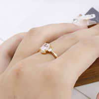 Ring aus 925er Sterlingsilber mit Gold, Edelsteinen und Kristallen: Smaragd, Rubin, Kristall, Roter Korund, Aquamarin, Onyx, Cordierit
