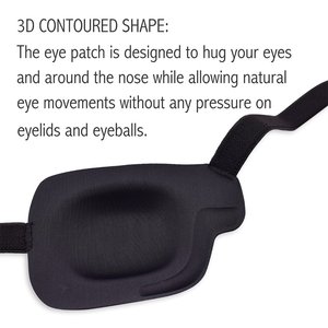 Patchs oculaires de pirate pour fêtes costumées, en tissu doux, pour un œil, avec sangle élastique réglable pour adultes, idéal pour les jeux d'Halloween - Product Image 5
