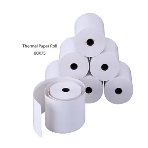 Good Printing Effect Small Tube Core Large Diameter Cash Register 80*75mm Thermal Receipt Paper Roll