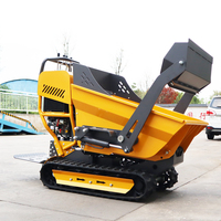 Chinesische Fabrik Mini 500 kg Crawler Mini Dumper Truck Farm Obstgarten Selbst auftrieb Crawler Dump Truck Crawler Mini Dumper Truck