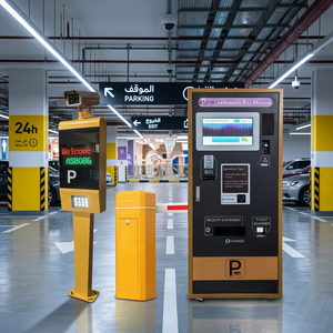 Barrera de acceso personalizada con ANPR para estacionamiento de centro comercial, con estación de pago y paquete de software y hardware de control de acceso - Product Image 1