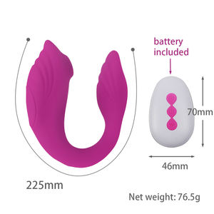 Vibrador Portátil con Control Remoto Inalámbrico en Forma de U con 10 Modos de Succión para Adultos - Product Image 5