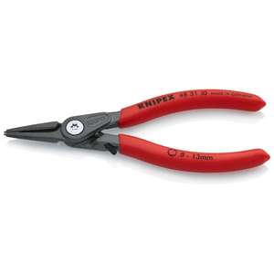 KNIPEX - 48 31 J3 Alicates Circlip de precisión para circlips internos en orificios con limitador de sobreestiramiento gris atramentizado, ha - Product Image 1