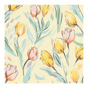 Lightweight Rayon Viscose Woven Tissue Digital Printed Flower Design Fabric For Dress Fabric