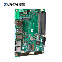 Carte mère industrielle Intel Elkhart Lake Celeron J6412 3.5 pouces IOT 2 * DDR4 2 * Lan 6 * COM X86 ordinateur à carte unique intégré SBC
