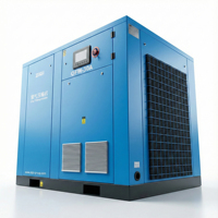 Compresseur d'air à vis sans huile 30KW 40HP 380V, lubrifié à l'eau, entraînement direct, classe ISO 0, silencieux, type industriel stationnaire