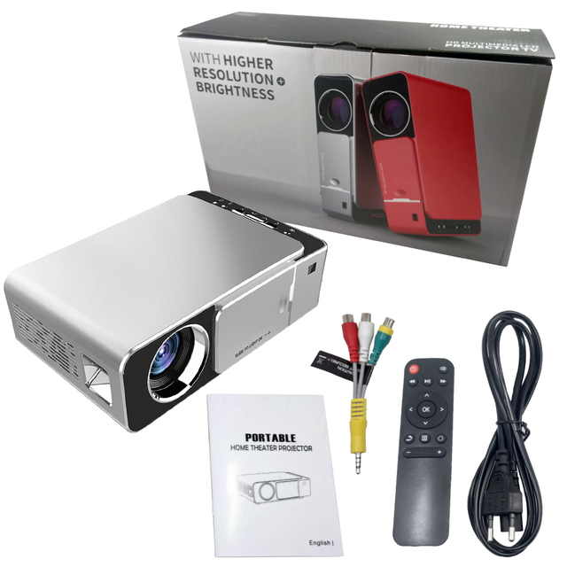 T6  Sync Full HD Projector Led Support 4K 3500 Lumens  USB 1080p Portable Home Cinema Proyector 1080p WIFI Beamer