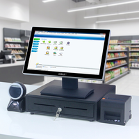 Terminal de Punto de Venta con Pantalla Táctil Windows de 18.5'' Directo de Fábrica, Conjunto Completo de Aluminio Fundido, Todo en Uno, Caja Registradora para Negocios