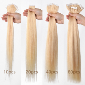 Extensiones de Cabello Chino con Cinta Adhesiva, 100% Cabello Humano Virgen Remy, Duraderas, Sin Enredos, Sedosas, Onduladas, Tejido Doble a Máquina, Mini - Product Image 5