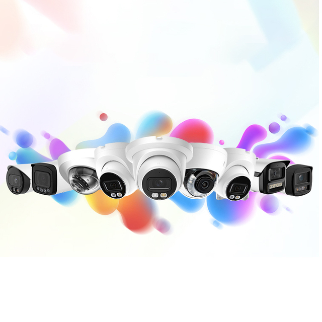 Da Hua 4MP 8MP 4K Turret Bullet Motion Detection Network Camera 4K Full Color Wizsense PoE IP Camera