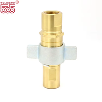 Acoplamiento de Manguera Hexagonal de Latón Forjado de Alta Presión, Tipo Rosca NPT, Conector de Alta Resistencia para Sistemas de Aceite, Resistente a la Corrosión Química