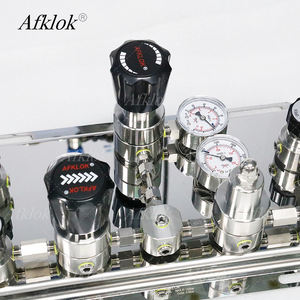 Laboratuvarlar için çift taraflı yarı otomatik yüksek basınç regülatörü azot helyum gazı kaynağı değiştirme manifoldları kontrol paneli - Product Image 3