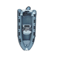 Bateau semi-rigide de luxe Haide CE 19 pieds OM580, moteur de pêche à la traîne Haibo, bateau à coque en aluminium, mini-jet-boat électrique Hope Boat