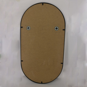 Stile caldo di alta qualità 42x80cm o su misura in metallo incorniciato parete parete decorazione <span class=keywords><strong>specchio</strong></span> <span class=keywords><strong>specchio</strong></span> di <span class=keywords><strong>plastica</strong></span> <span class=keywords><strong>specchio</strong></span> ovale - Product Image 4