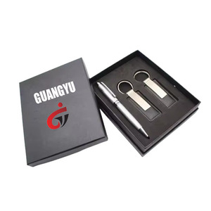 Biglietto da visita portachiavi personalizzato con Set di penne penna per regali aziendali con portachiavi flash USB <span class=keywords><strong>regalo</strong></span> per <span class=keywords><strong>regalo</strong></span> di promozione di lusso aziendale - Product Image 1