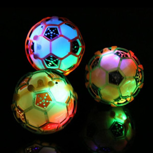 Decoración de fiesta activada por sonido de fútbol de baile LED unisex logotipo personalizable juguetes educativos de plástico para edades 5-7 - Product Image 3