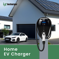 Borne de recharge murale UL 2025 pour VE, chargeur rapide AC Type 1 32A 40A 50A 200-240V, compatible avec le stockage d'énergie photovoltaïque, chargeur AC intelligent