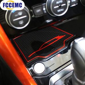 Fccemc tappetino antiscivolo per Slot per cancello per <span class=keywords><strong>VOLKSWAGEN</strong></span> <span class=keywords><strong>T</strong></span>-<span class=keywords><strong>ROC</strong></span> <span class=keywords><strong>accessori</strong></span> sottobicchiere in gomma decorativo per interni adesivo per auto tappetino antiscivolo - Product Image 5