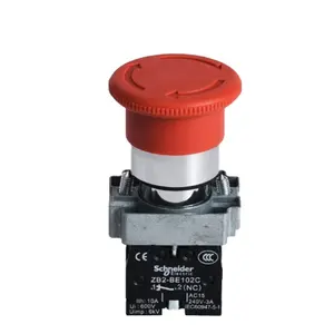 Schneider Elevator Spare Parts Schneider Elevator Emergency Stop Button Switch ZB2-BE102C For Lifts