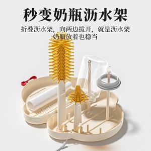 Juego de cepillos para biberones de plástico Taizhou Baichen, limpiador de tetinas portátil de silicona para la limpieza de biberones infantiles - Product Image 5