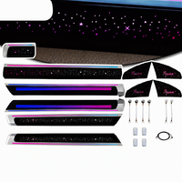 Kit d'éclairage d'ambiance pour voiture contrôlé par application, design étoilé en fibre optique, 64 couleurs, ciel étoilé dynamique pour Porsche Cayenne 2010-2017 SUV