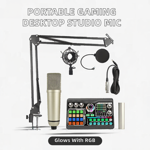 Microphone de <span class=keywords><strong>studio</strong></span> professionnel à condensateur filaire portable, le plus petit, en métal, pour ordinateur de bureau et console de jeu - Product Image 2
