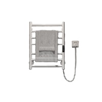 Sèche-serviettes électrique thermostatique avec écran LCD, séche-linge imperméable, porte-peignoir, acier inoxydable, usage hôtelier, salle de bain