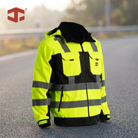 Veste de protection haute visibilité JIADE pour hommes, résistante aux flammes, antistatique, imperméable, veste de travail pour l'industrie pétrolière et gazière, équipement de protection individuelle (EPI) pour les secteurs industriels lourds